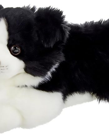 Dog Stuffed Animal Realistic Dog Plush Border Collie  Cute Plushies for Kids Boys & Girls - 13"