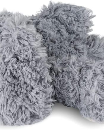 Smiling Gray Puppy Dog Stuffed Animal Plush Toys– Soft Shaggy Plush with Floppy Ears & White Belly, Cuddly Toy for Kids Boys Girls Birthday Nursery Bedtime Easter Gifts, 17.7 inches