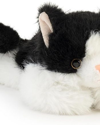 Cat Stuffed Animal Cute Plushies Small Plush Toys Gifts for Kids Black and White
