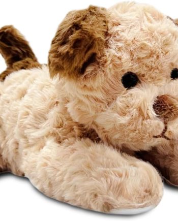 12" Brown Dog Stuffed Animals Plush Toys for Kids and Babies, Cute Puppy Plushies Pillow, Puppy Stuffed Animals Plush Toy for Carnival and Christmas Decorations, Dog Themed Party Favors