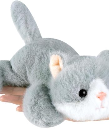 Cute Cat Stuffed Animal Soft Kitten Plush Doll Small Plushies Toys Gifts for Kids Grey 7.8 inch