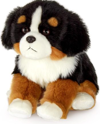 Bernie The Bernese Mountain Dog Stuffed Animal, 13 Inch Puppy Stuffed Animal, for Ages 3-14