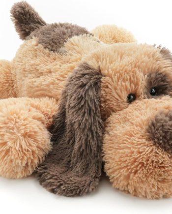 Floppy Stuffed Dog Puppy Plush Toy, Huggable Beagle Labrador Retriever Stuffed Animal Dogs for Kids Girls Boys Baby Birthday Gift, 20 inch, Brown