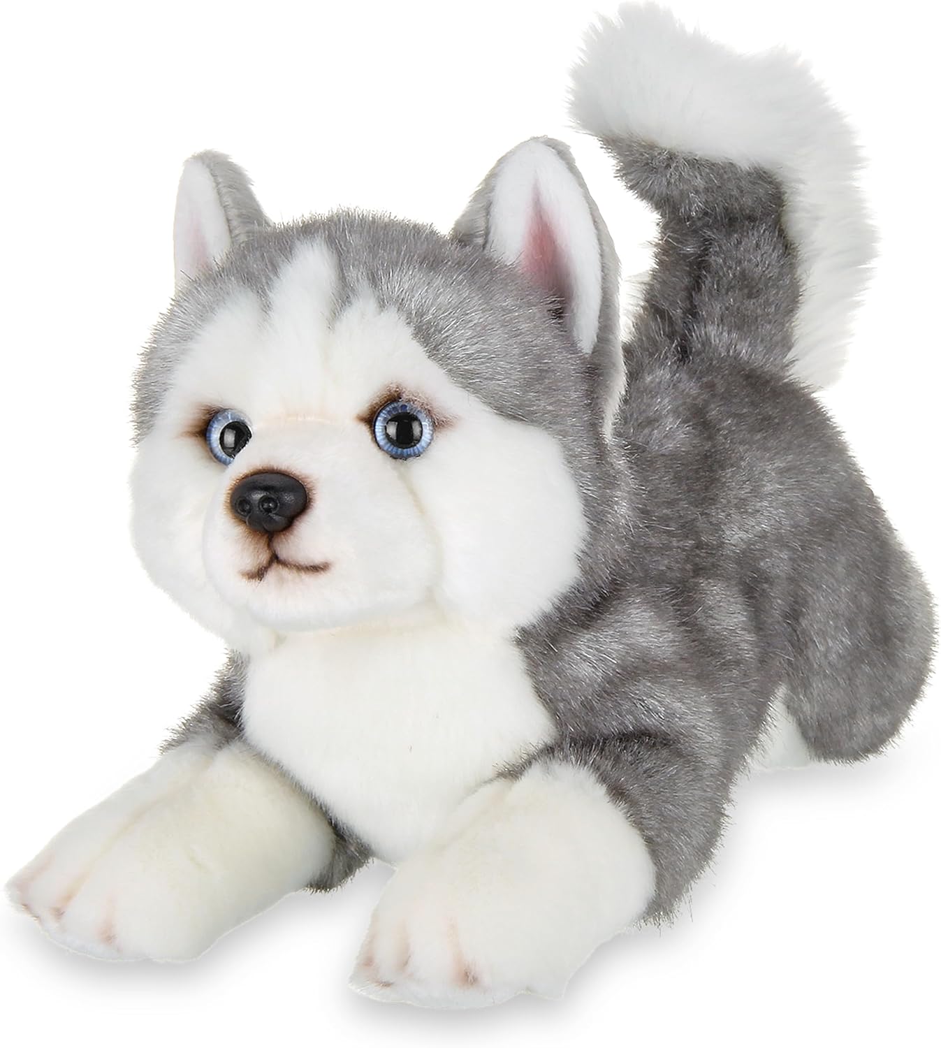 Explore 13-Inch Baby Dog Plush, Huggable Stuffed Animal Puppy, Adorable and Cuddly Husky Dog Plush Toy for Nursery Decor, Kids and Collectors, for Ages 3-14